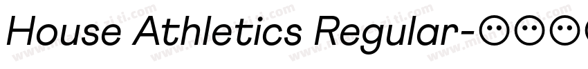 House Athletics Regular字体转换
